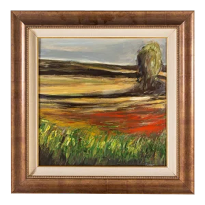 Landscape Painting Oil on Canvas Signed Pulliam