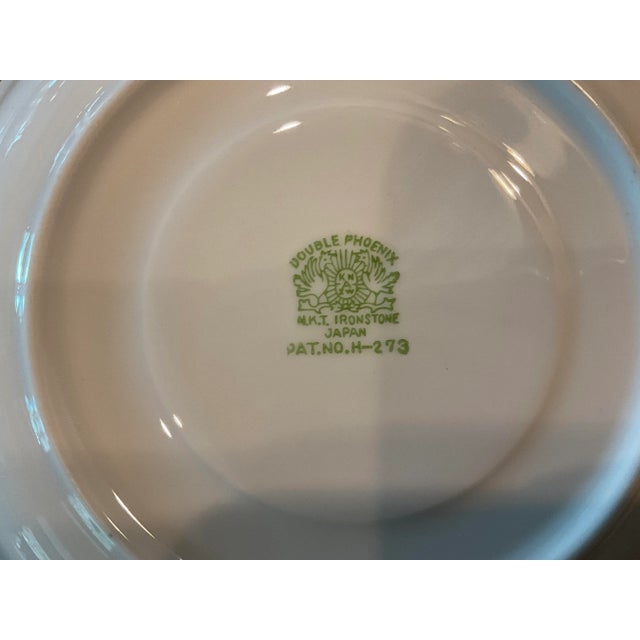 Early 20th Century Vintage Nikko Blue Willow Ironstone Tea Set- 27 Pieces For Sale - Image 5 of 8