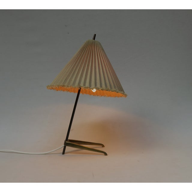 Metal Brass Table Lamp attributed to Kalmar for J. T. Kalmar, Austria, 1950s For Sale - Image 7 of 18
