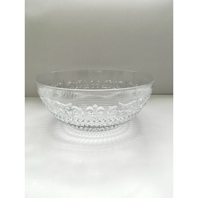 A beautiful vintage bowl made of intricately decorated pressed glass. Ships within 1-2 days using USPS. All items packed...