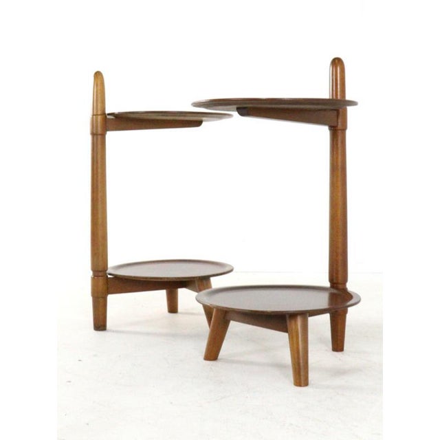 Edmund Jørgensen’s side table for Patent ANM is a perfect example of Danish Mid-Century Modern design from the 1950s. This...