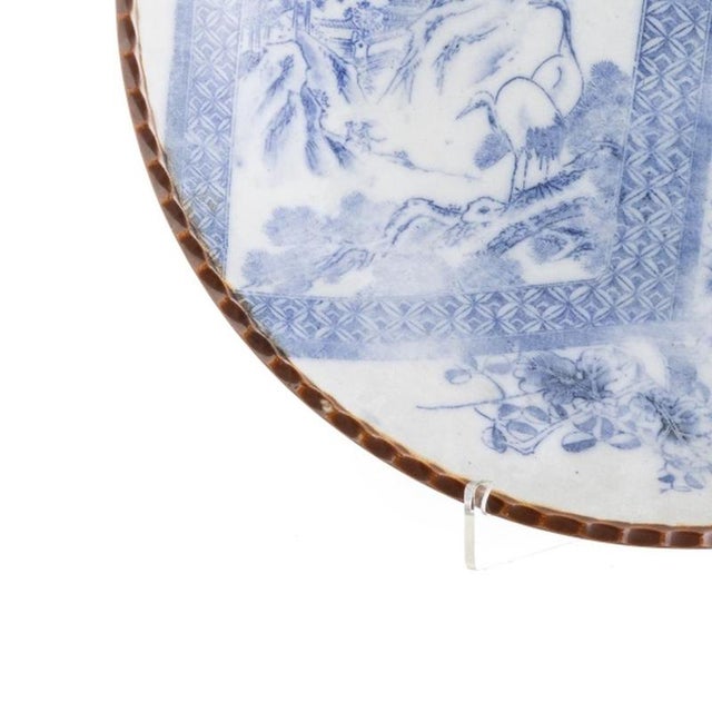Japanese Porcelain Igezara Porcelain Plate, 19th Century For Sale - Image 3 of 6