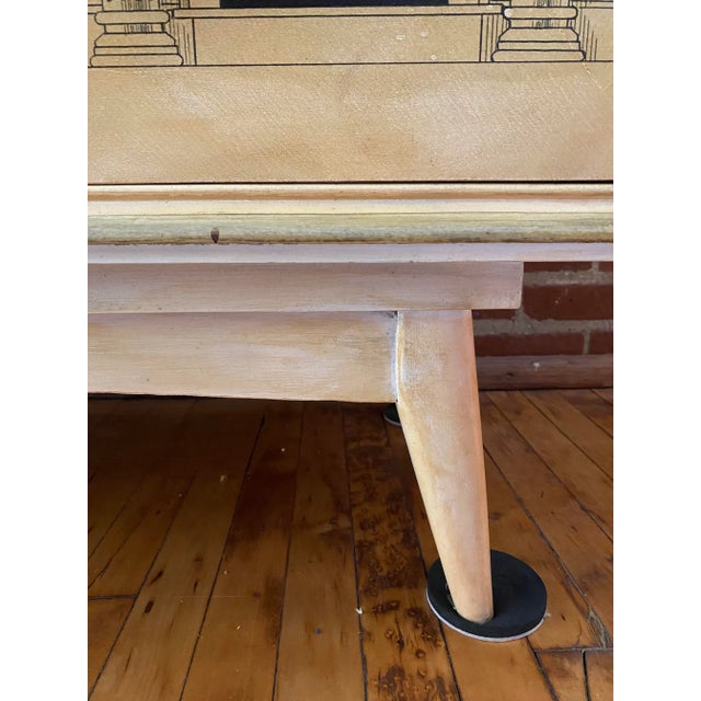 Wood Mid 20th Century Piero Fornasetti Style Architectural Detail Bureau For Sale - Image 7 of 12