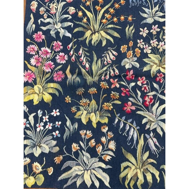 1920s Mid-Century French Aubusson Tapestry Mille Fleurs, 1920s For Sale - Image 5 of 18