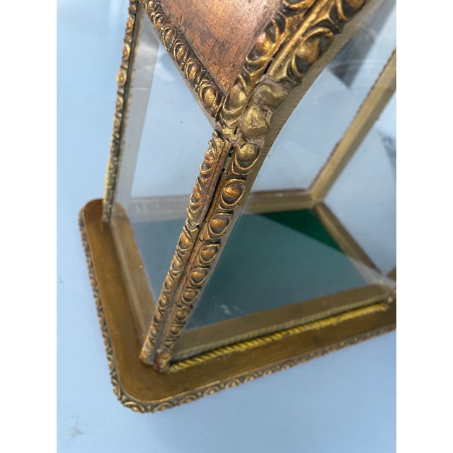 20th Century Neo-Gothic Eclectic Display Case in Wood and Glass with Decorative Plasterwork, 1890s For Sale - Image 9 of 16