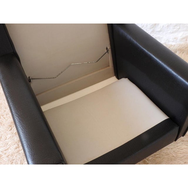 Blue Mid-Century French Armchair, 1960s For Sale - Image 8 of 13