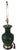 Striking vintage Frederick Cooper table lamp featuring a sculptural dark green ceramic body with a rich, glossy glaze,...