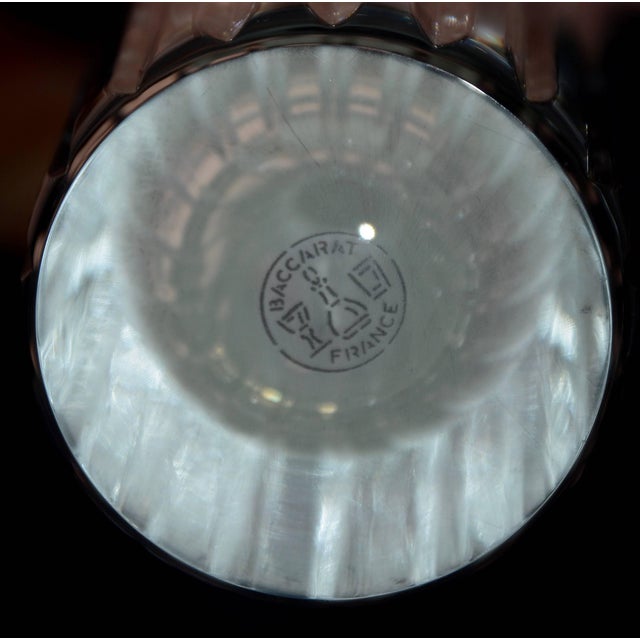 1980s Baccarat Daffodil Clear Crystal Vase For Sale - Image 5 of 6