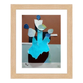 "Pop Music 15" Original Mixed-Media Collage on Paper by Zac Woodiel For Sale