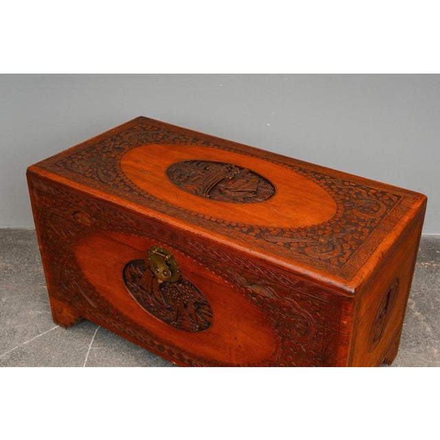 Asian Camphor Chest in Mahogany, Late 20th Century For Sale - Image 16 of 18
