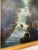 Sky Blue Large 19th Century Oil on Canvas For Sale - Image 8 of 11