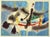 Modern Enrico Paulucci, Marine Landscape, 1960s, Mixed Media Ink and Watercolor on Paper For Sale - Image 3 of 3