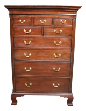 Henkel-Harris New Market Collection Mahogany Chippendale High Chest