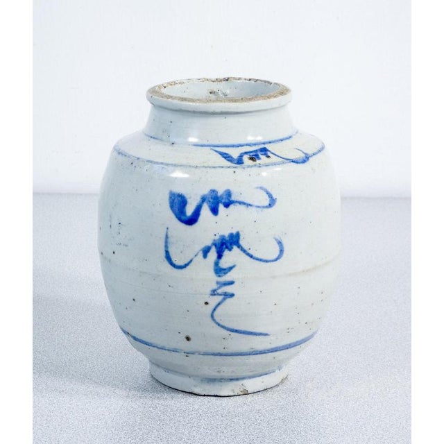 Painted and Glazed Ceramic Vase For Sale - Image 3 of 8