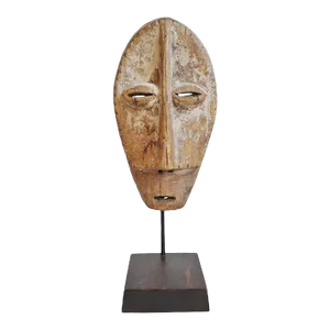 Vintage Mid 20th Century Lega Mask on Stand