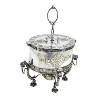 Antique English Sheffield Silverplate Egg Warmer by Elkington For Sale