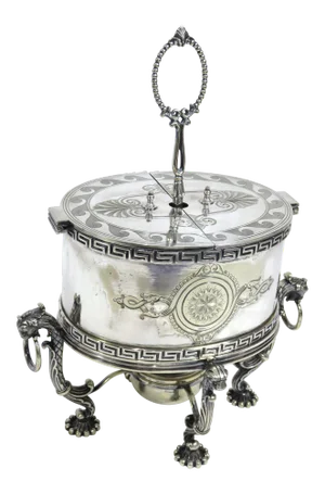 Antique English Sheffield Silverplate Egg Warmer by Elkington