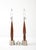 1960's Mid-Century Modern Chrome and Walnut Table Lamps by Laurel For Sale - Image 10 of 10