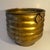 Brass Solid Brass Ribbed Jardiniere Planter with Decorative Ring Handles For Sale - Image 8 of 12