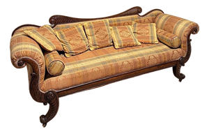 Antique Regency Mahogany Three-Seater Sofa