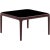 Xaloc burgundy coffee table 50 with glass top by mowee dimensions: d 50 x w 50 x h 28 cm materials: aluminum, tinted...