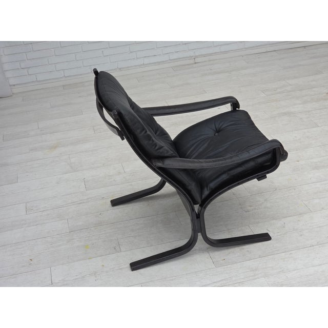 Norwegian Siesta Lounge Chair in Leather by Ingmar Relling for Westnofa, 1970s For Sale - Image 15 of 18