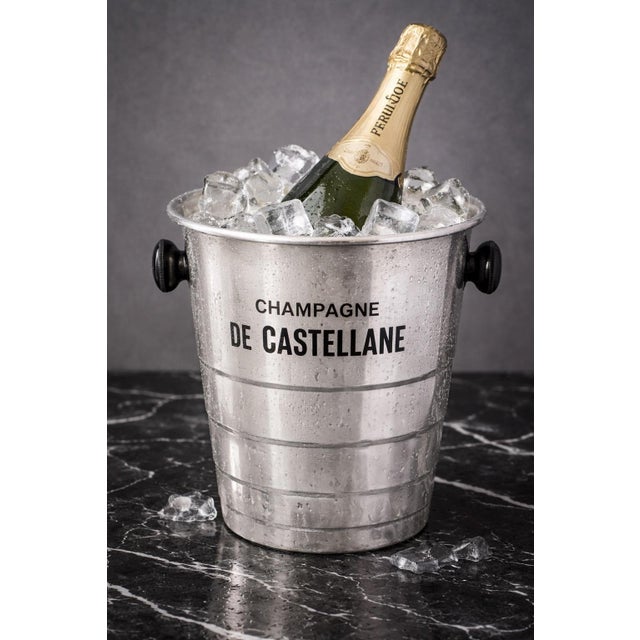 Mid 20th Century Vintage French "Champagne De Castellane" Champagne Bucket For Sale - Image 5 of 5
