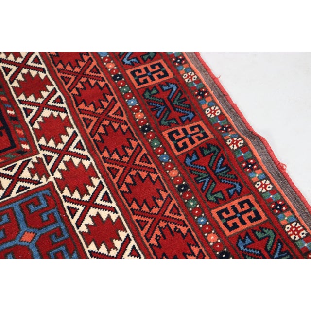 Vintage Afghan Turkmen Hand-Knotted Wool Rug, 1990s For Sale - Image 10 of 18