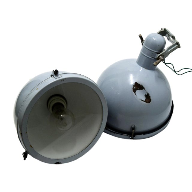 Vintage Industrial Wall Lights, Set of 2 For Sale - Image 4 of 4