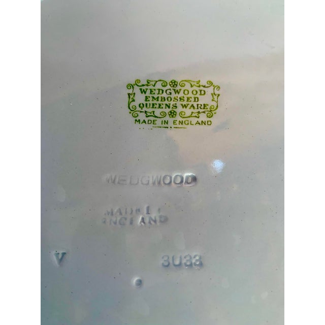 English Wedgwood Embossed 'Queens Ware' in Lavender With Grapevine 'Sprigged' Decoration - a Pair For Sale In San Antonio - Image 6 of 9