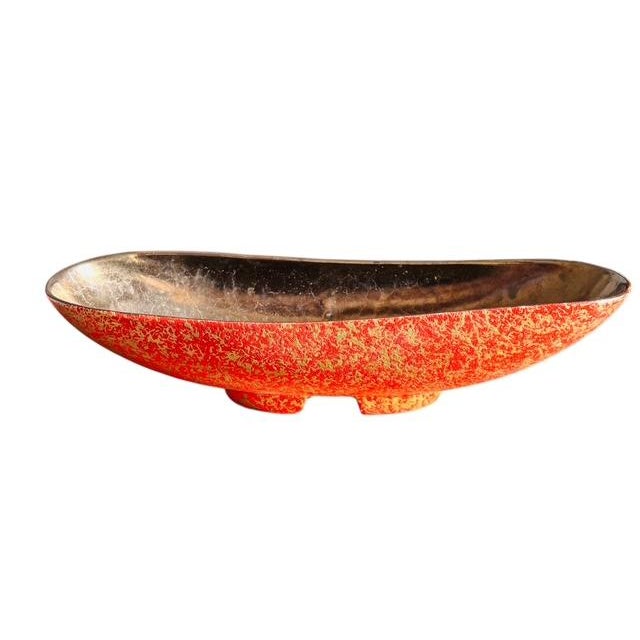 MCM Shawnee Kenwood Kashani Pottery, 14-Pcs, Red-Gold, Labels, Collectible For Sale - Image 4 of 9