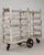 Early 20th Century White Patinated Bakery Rack on Wheels, Antique, France, Early 20th Century For Sale - Image 5 of 10
