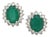 Natural Emerald Diamond Earrings 14k Gold 2.87 TCW Certified For Sale