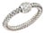 Late 20th Century 20308 - Roberto Coin Primavera Diamond 18k White Gold Woven Band Ring Size 6.25 For Sale