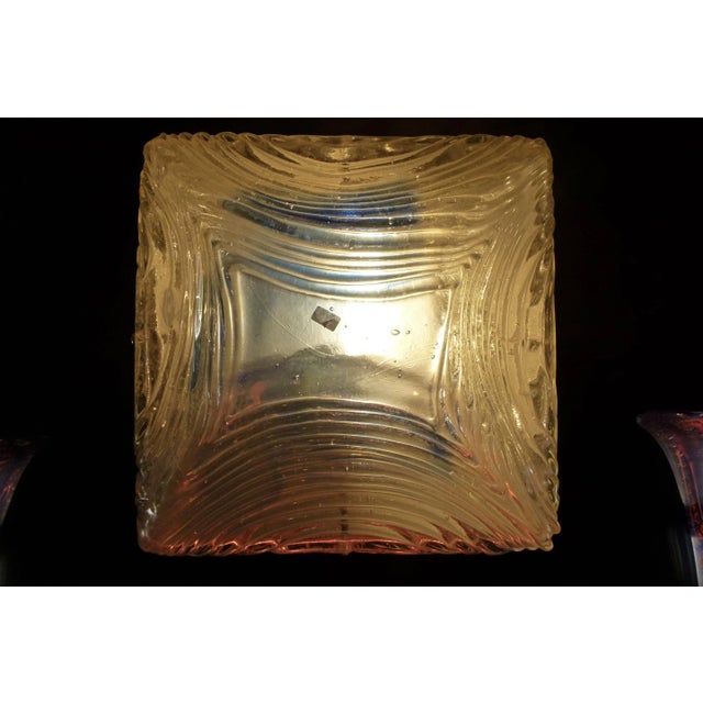 Vintage Blue Murano Ceiling Lamp from Mazzega, 1970s For Sale - Image 6 of 6