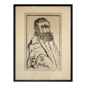 Leonard Baskin De Gheyn Modern Woodcut Signed 4/50 Framed 1970