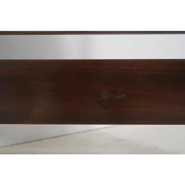 Harden Cherry Queen Size Rice Carved Poster Bed For Sale - Image 16 of 16