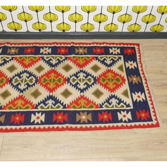 Large Vintage Rug, 1960s For Sale - Image 12 of 14