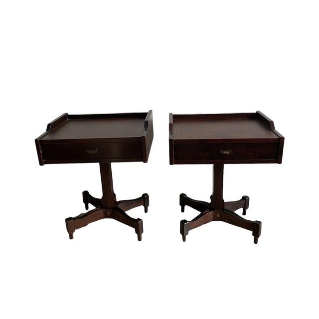 SC50 Nightstands in Rosewood by Claudio Salocchi for Luigi Sormani, 1960s, Set of 2 For Sale - Image 9 of 9