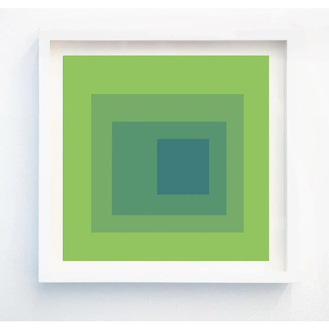 Blue Contemporary Geometric Art in Color Set of 6 – 36" X 36" For Sale - Image 8 of 8