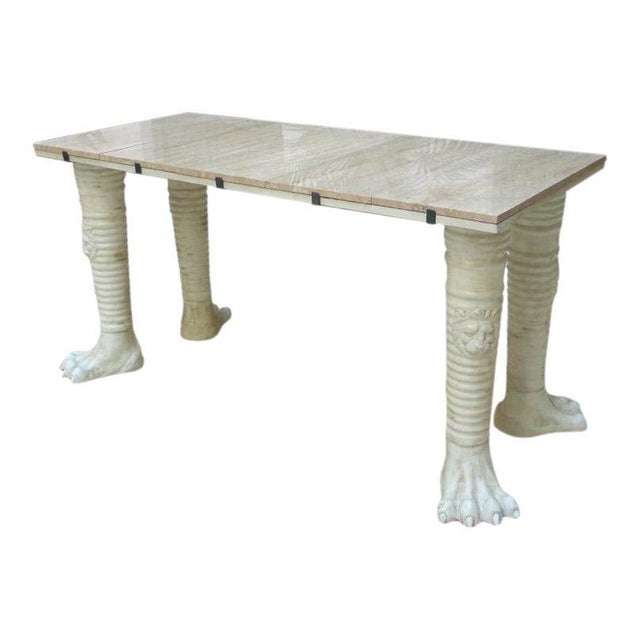 Jean-Charles Moreux Style French Neoclassical Display Console Table For Sale - Image 12 of 12