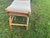 Contemporary 1 Vintage Rattan Ottoman With Zippered Cushions For Sale - Image 3 of 10