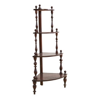 Corner Etagere in Wood, 1900s For Sale
