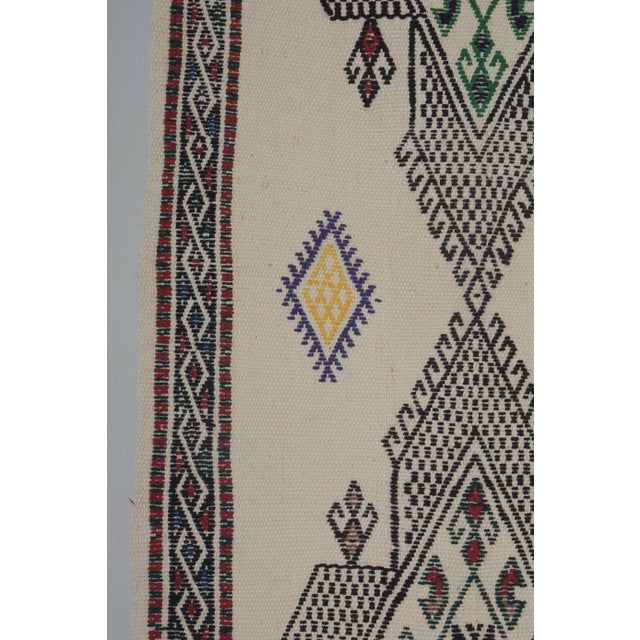 Vintage Geometrical Turkish Kilim Rug 5'1'' X 7'4'' For Sale - Image 11 of 13