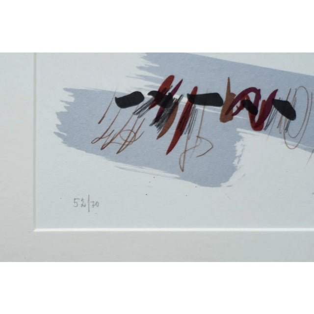 Lars Sjögren, Composition, 1970s, Color Lithograph, Framed For Sale - Image 4 of 8