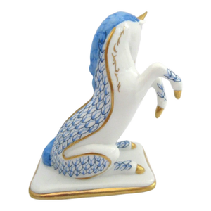 Vinatge Herend Style Franklin Mint Treasury of Unicorns Figurine