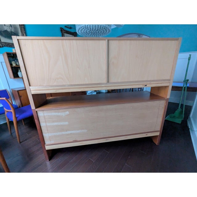 Mid-Century Danish Modern Teak Sideboard & Hutch by Clausen & Son, Attributed For Sale - Image 14 of 18