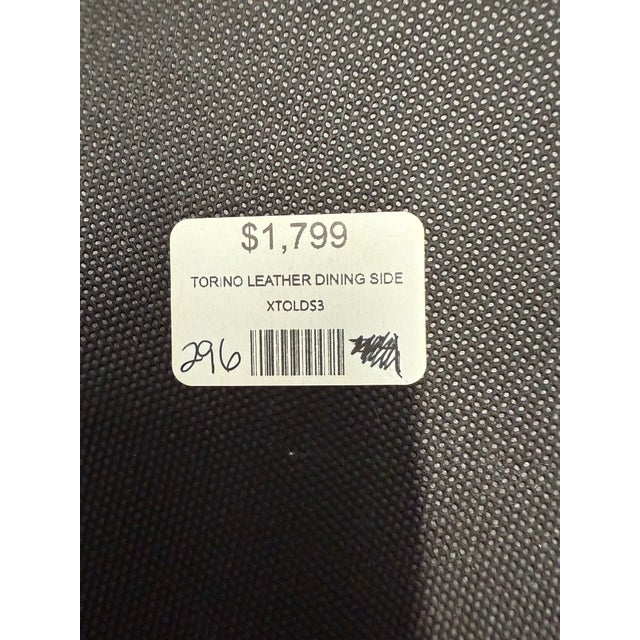 Arhaus Torino Leather Side Chair For Sale - Image 9 of 9