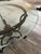 Metal Vintage French Style Wrought Iron Accent Table With Round Glass Top For Sale - Image 7 of 10