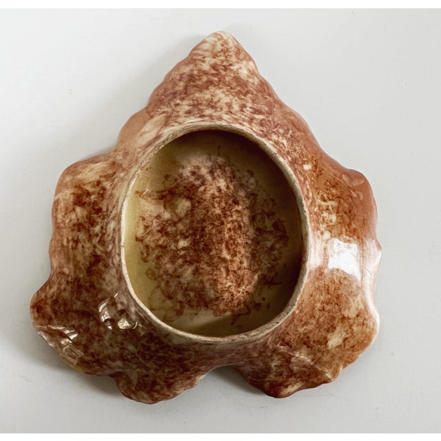 English Antique 19th C Majolica Maple Leaf Spoon Rest/Trivet C1880s For Sale - Image 3 of 3